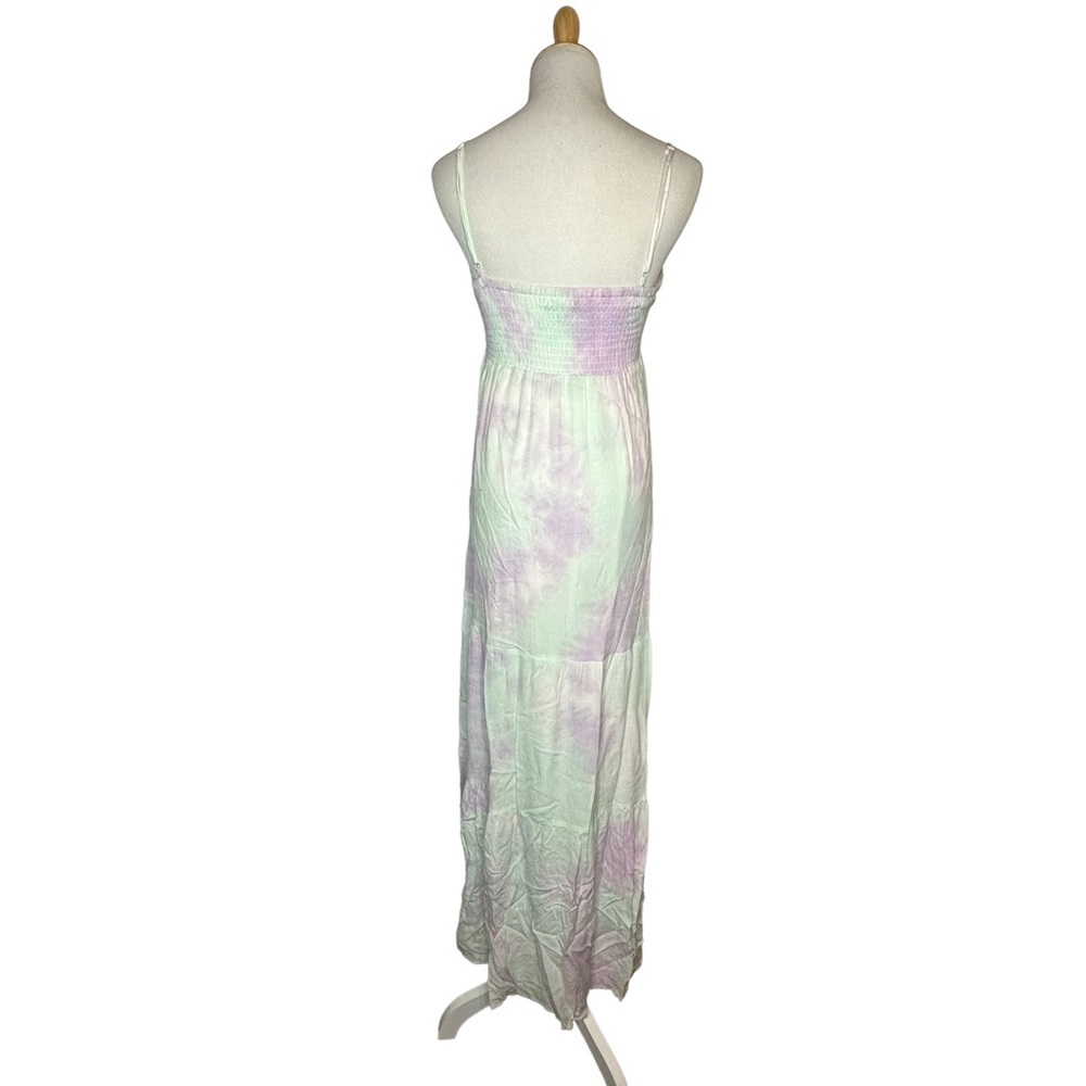 NWOT BTFL-Life for Anthropologie TieDye Tie Front Maxi Dress m - Picture 7 of 15